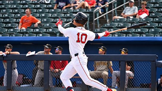 Red Sox prospect Antonio Anderson bat heats up in Arizona Fall League, pitching prospects get value innings taken at BSJ Headquarters (Red Sox). Photo by  Jill Weisleder/Minor League Baseball